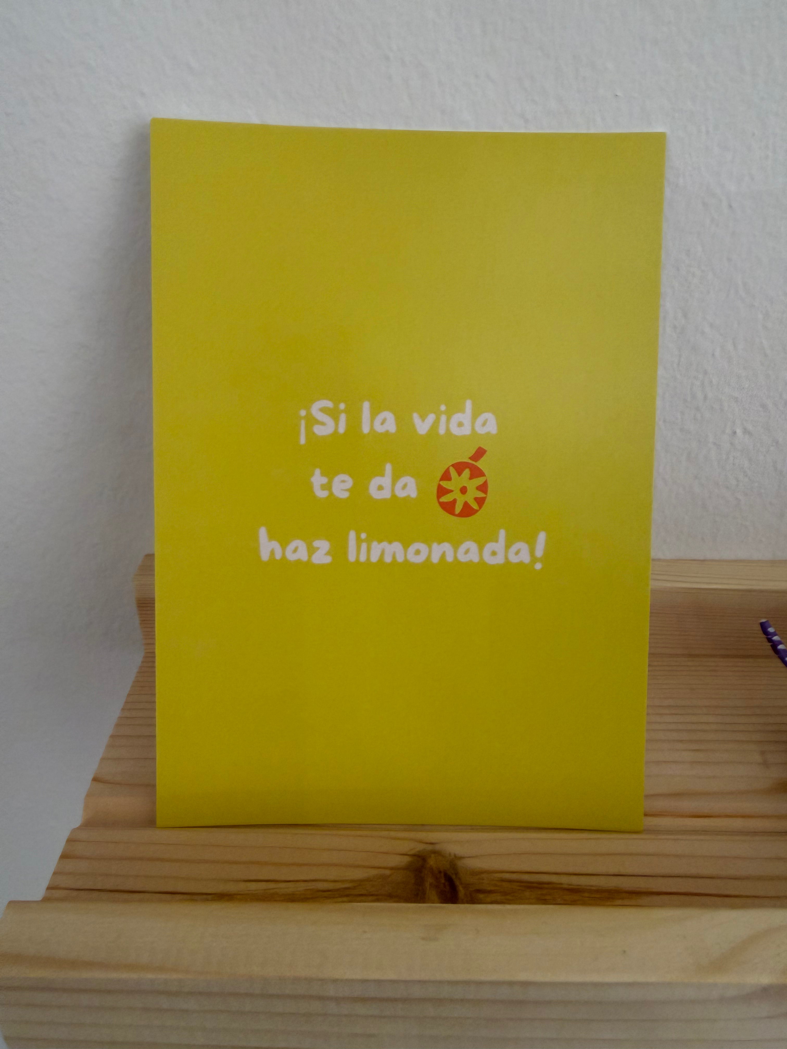 Postkarte Si la vida